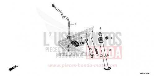 BEQUILLE LATERALE CB650RAK de 2019